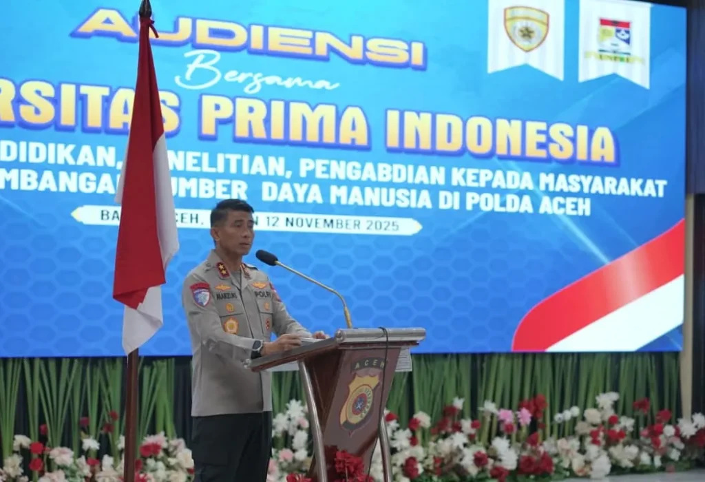 Foto: Kapolda Aceh Irjen Pol. Drs. Marzuki Ali Basyah memberikan arahan dan kata sambutan