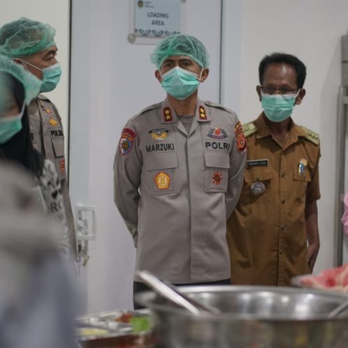 Foto: Kapolda Aceh, Irjen Pol Marzuki Ali Basyah meninjau Dapur MBG