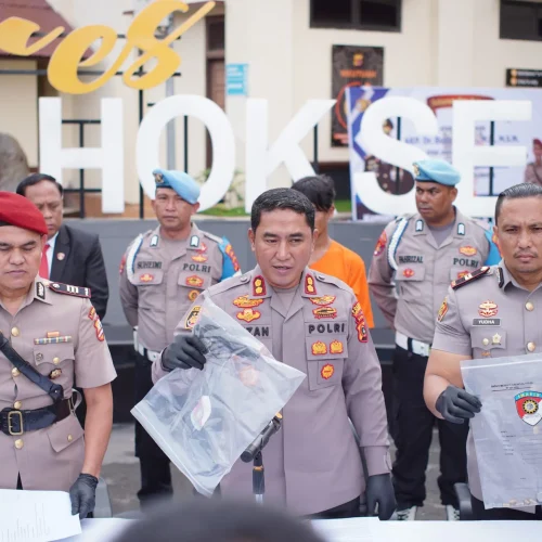 Foto: pelaku berinisial AG, warga Dusun Mancang, Gampong Lancang Barat, Kecamatan Dewantara, Kabupaten Aceh Utara