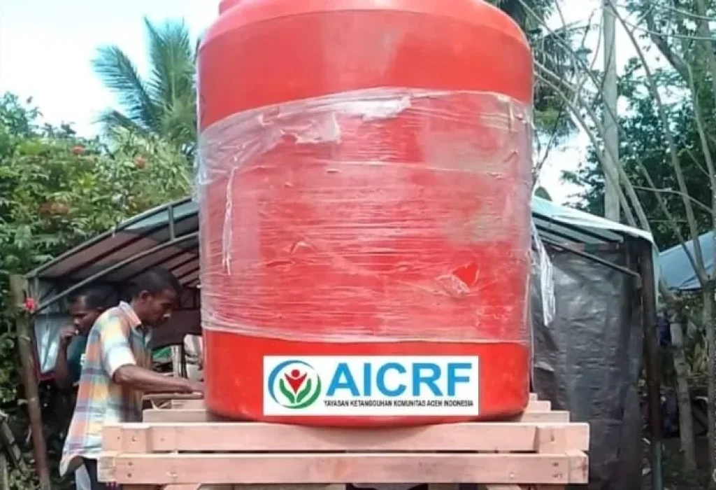 Foto: AICRF membangun sarana air bersih