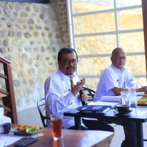 Foto: Pj Bupati Aceh Utara, Azwardi menyampaikan Realisasi penyerapan Anggaran tahun 2023