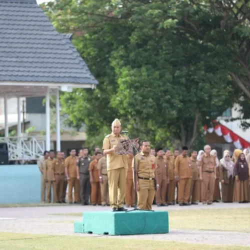 FOTO: Pj Wali Kota Lhokseumawe Pimpin Apel gabungan