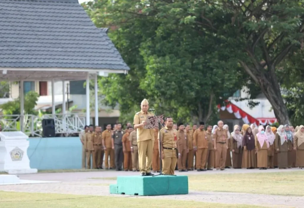 FOTO: Pj Wali Kota Lhokseumawe Pimpin Apel gabungan