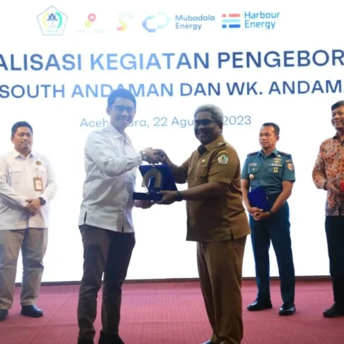 FOTO: Satuan Kerja SKK Migas Sumbagut melakukan sosialisasi kegiatan pengeboran Wilayah Kerja South Andaman dan Wilayah Kerja Andaman 2.