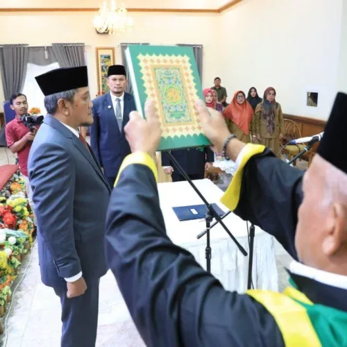 Foto: Pj Bupati Aceh Utara Melantik Jabatan Pratama Eselon II