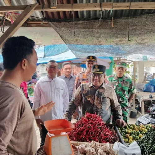 Foto: Pj Bupati Aceh Utara Tinjau Pasar KreungGeukuh