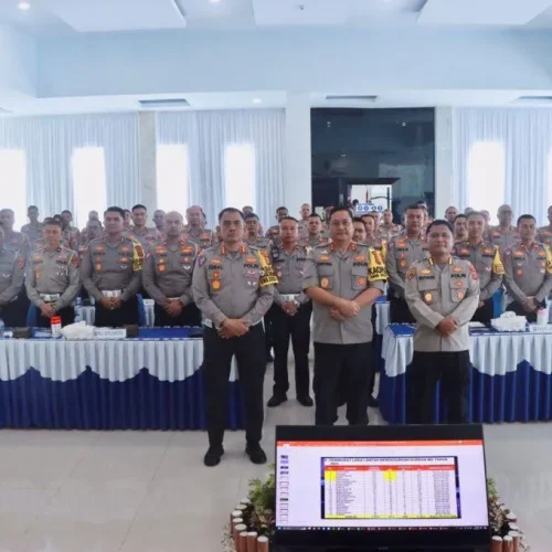 Foto: Kapolda Aceh Irjen Achmad Kartiko menyampaikan apresiasi kepada Ditlantas dan jajaran dalam upaya meminimalisir laka lantas.