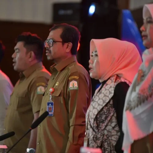 Foto: Pj. Sekda Aceh, Azwardi AP Membuka Rapat Konsorsium Pemajuan Kebudayaan Aceh Tahun 2024 " Maju Bersama Membangun Kebudayaan Aceh" di Hermes Palace Hotel, Banda Aceh, Selasa, 14/05/2024.