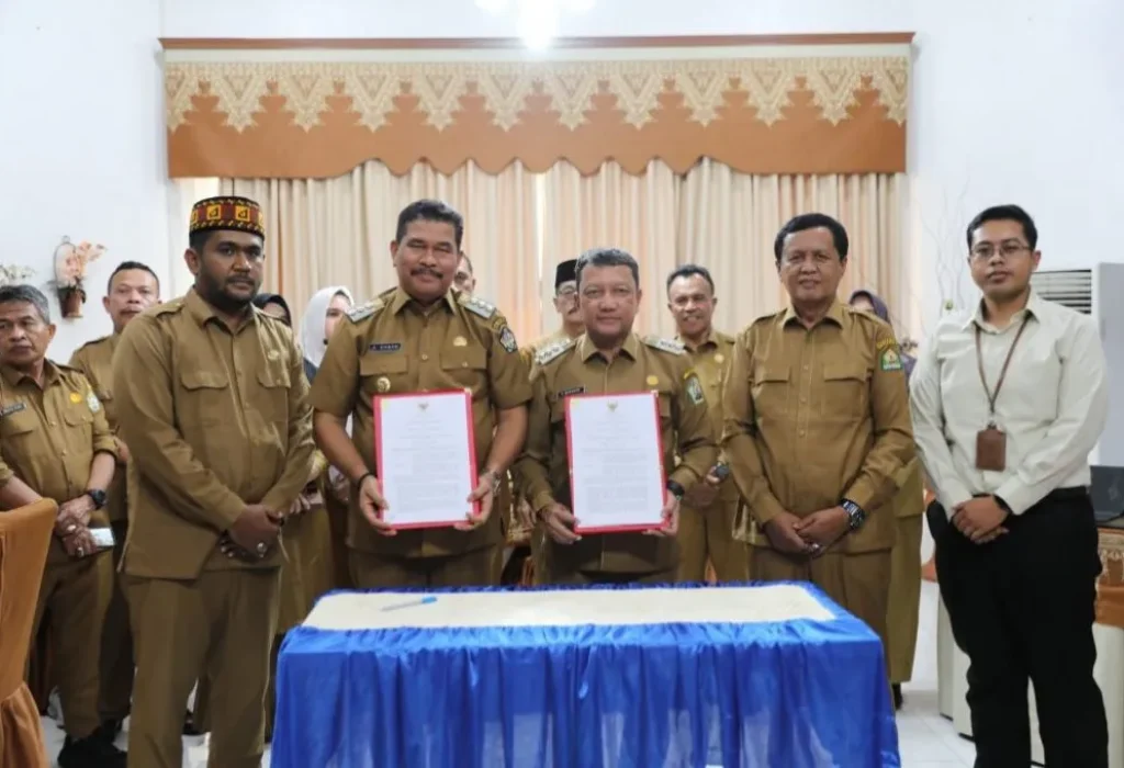 Foto: Pemerintah Kota Lhokseumawe bersama Pemerintah Kabupaten Aceh Tengah melakukan Kerjasama Antar Daerah (KAD) guna menekan angka inflasi pada kedua daerah, melalui sektor komoditas pertanian dan ketahanan pangan.