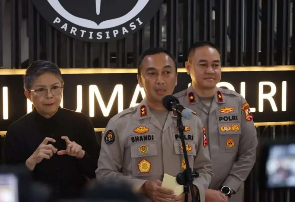 Foto: adiv Humas Polri Irjen Sandi Nugroho menegaskan bahwa, pihaknya dengan Kejaksaan Agung (Kejagung) tidak ada masalah dan baik-baik saja.