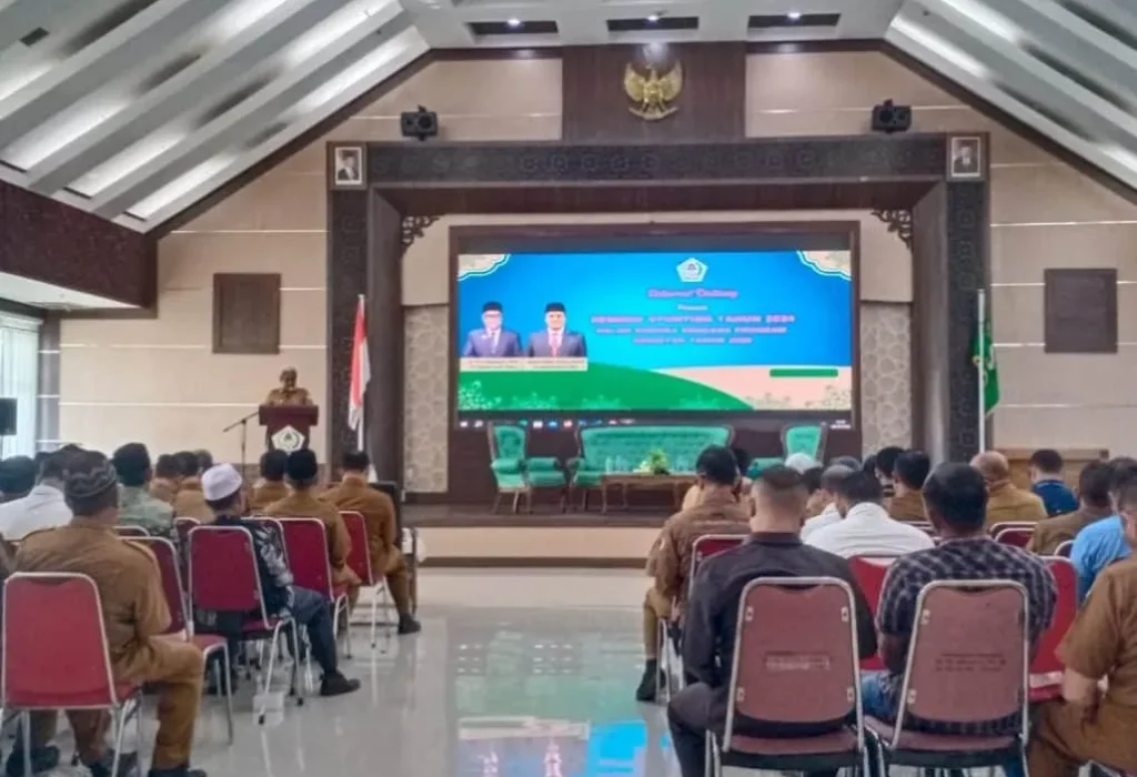 Foto: Pj Bupati Aceh Utara, Mahyuzar membukan kegitan Rembuk Stunting Tahun 2024
