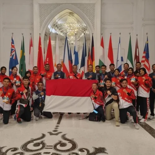 Foto: Tim Terjun Payung Polri yang tergabung dalam Timnas Terjun Payung Indonesia mengikuti Kejurnas Asia dan Kejuaraan Dunia 5th FAI World Cup Indoor Skydiving and 1st FAI Asian Indoor Skydiving Championships. Kejuaraan yang digelar mulai 16-20 April 2024 di Go Airborne Indoor Skydiving Macau China yang diikuti 30 negara untuk kejuaraan dunia dan 10 negara untuk kejuaraan Asia.