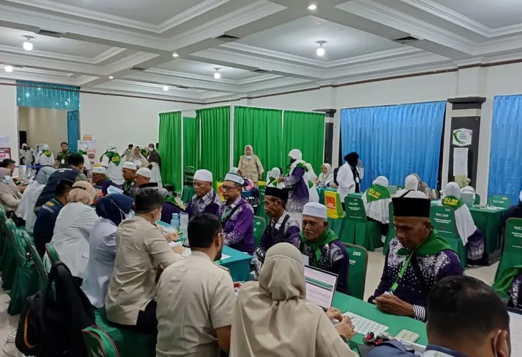 Foto: Dinkes Aceh Utara Edukasi Kesehatan Haji di Asrama Haji sebelum Berangkat Ke Mekkah