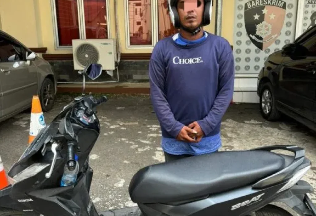 Foto: Tersangka  IP (34 thn) Begal Payudara