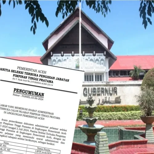 Foto: Sebanyak 48 ASN yang melamar pendaftaran seleksi terbuka pengisian 6 jabatan eselon II Pemerintah Aceh lolos tahap persyaratan administrasi.