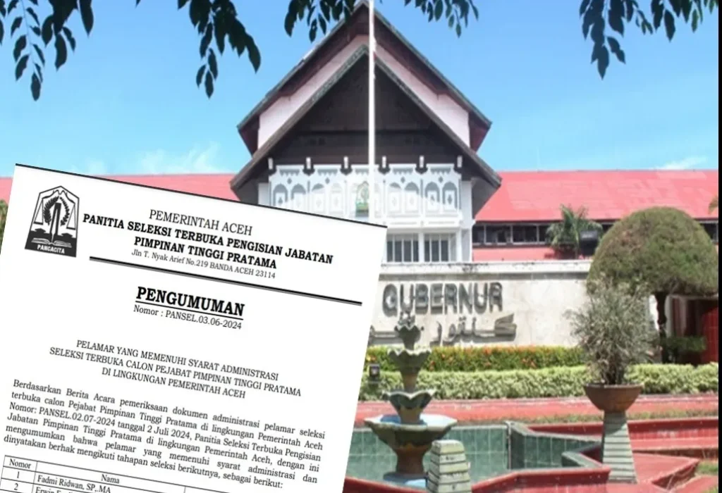 Foto: Sebanyak 48 ASN yang melamar pendaftaran seleksi terbuka pengisian 6 jabatan eselon II Pemerintah Aceh lolos tahap persyaratan administrasi.