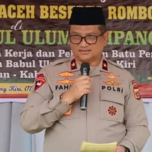 Foto: Wakapolda Aceh Brigjen Armia Fahmi mengajak seluruh lapisan masyarakat untuk mengharumkan nama Aceh pada momen perhelatan Pekan Olahraga Nasional (PON) ke-XXI Aceh-Sumut. Apalagi, provinsi berjuluk Bumi Serambi Mekkah itu dipercaya sebagai tuan rumah pada pesta olahraga nasional empat tahunan tersebut.
