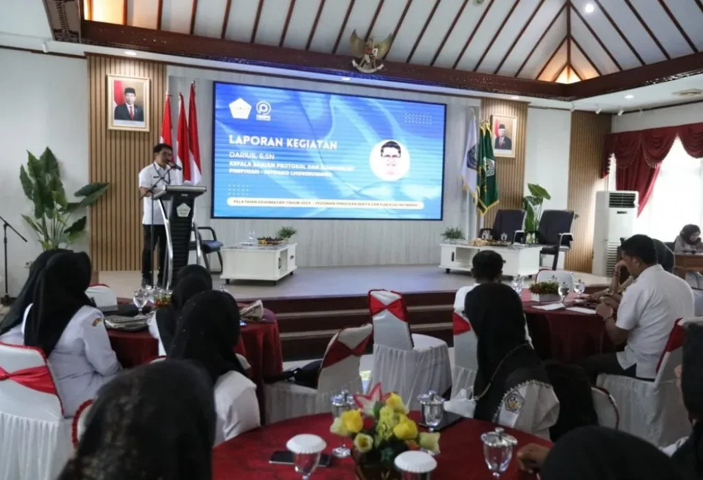 Foto: Pemerintah Kota Lhokseumawe melalui Protokol dan Komunikasi Pimpinan Setdako Lhokseumawe menyelenggarakan pelatihan kehumasan