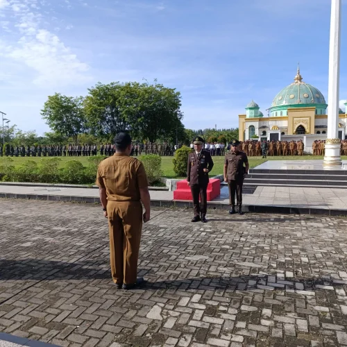 Foto: Pemerintah Kabupaten Aceh Jaya menggelar Upacara Peringatan Hari Kesaktian Pancasila Tahun 2024 di Halaman Kantor Bupati Aceh Jaya pada hari Selasa, 1 Oktober 2024.