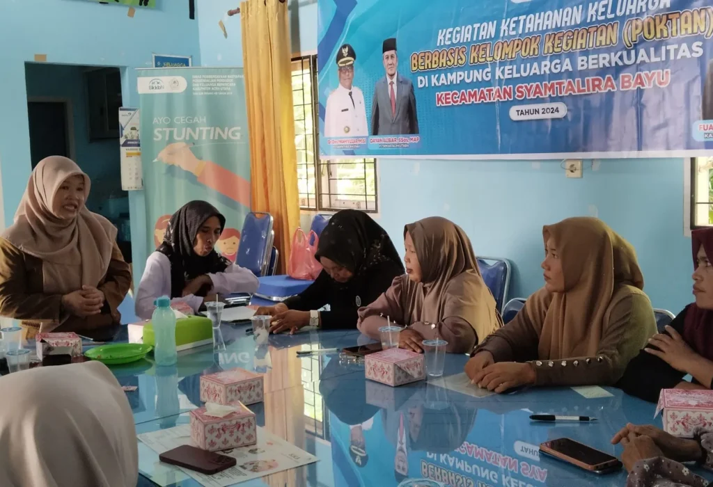Foto:  Dinas Pemberdayaan Masyarakat, Pengendalian Penduduk, dan Keluarga Berencana (DPM-PPKB) Kabupaten Aceh Utara menyelenggarakan program POKTAN Kampung KB