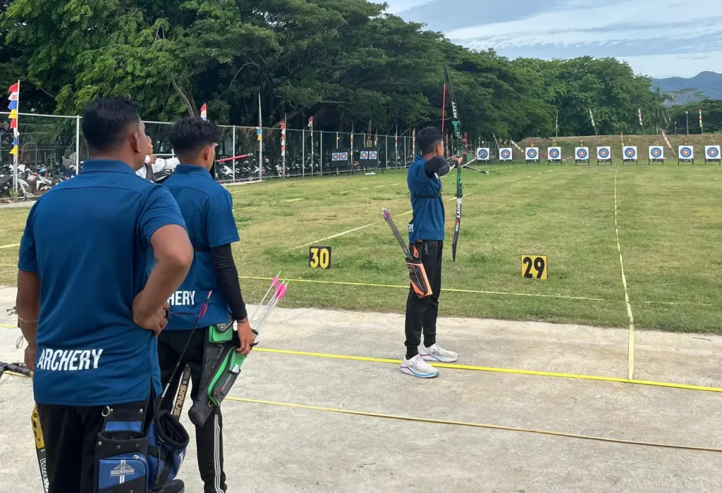 Foto: Tim panahan Aceh Utara ambil bagian Dalam ajang Pra Pekan Olahraga Aceh (Pra PORA) 2025, yang digelar di Banda Aceh
